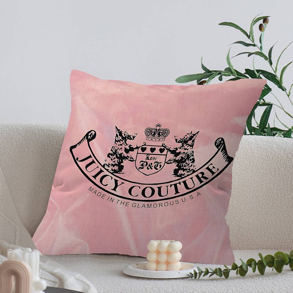 

J-Juicy Логотип C-CoutureS-S Подушка-покриття Поліестер Подушки для дивана Декоративні декоративні подушки Декор для дому Наволочка 24x24Inch