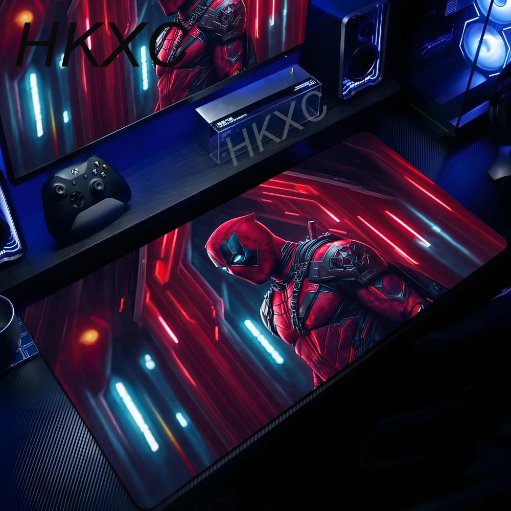 Marvel Deadpool Anime Mouse Pad Office PC Gamer Cabinet Mouse Mat Laptop X Keyboard Mousepad Extended Desk Mat Cool Carpet