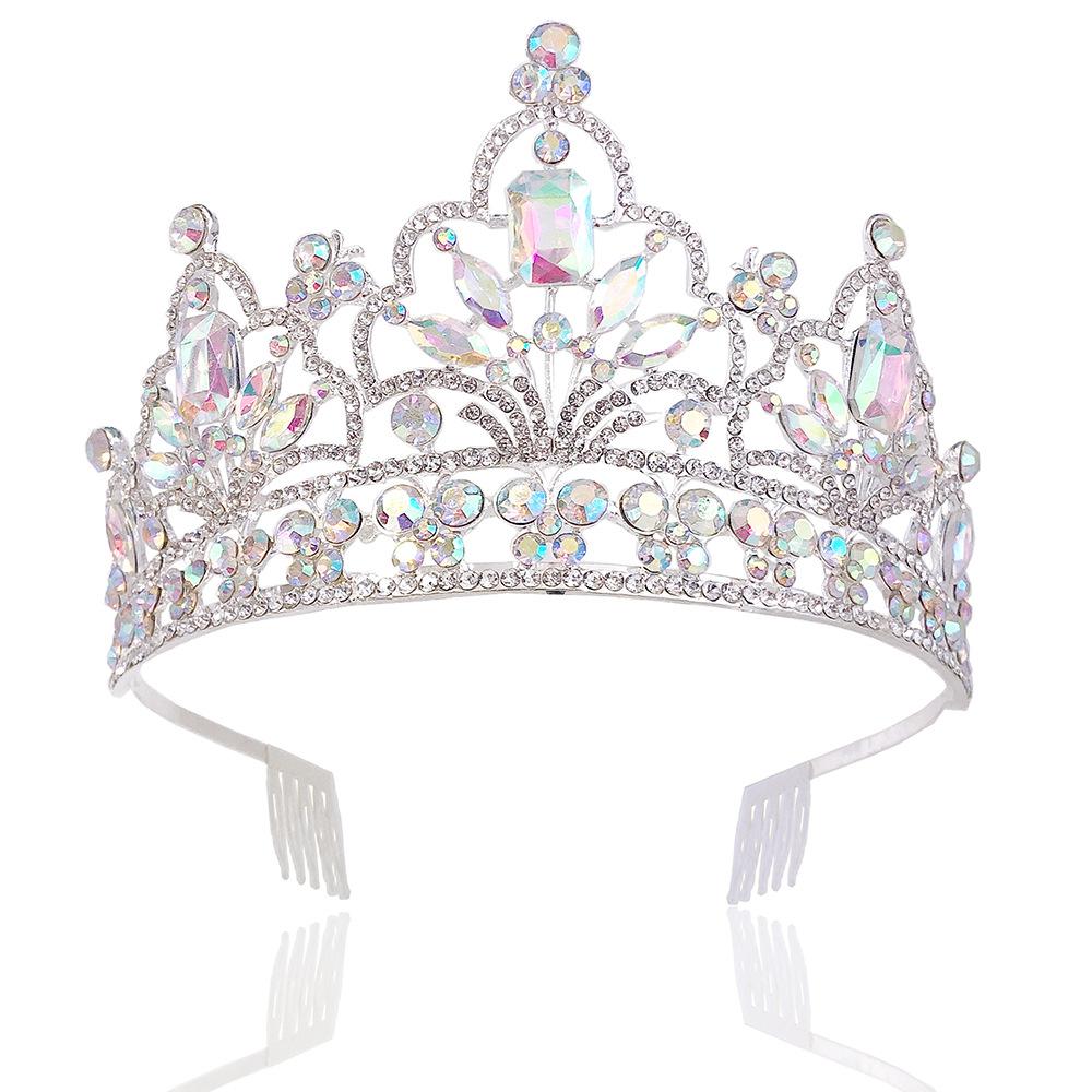 Bridal Crown Rhinestone Crystal Tiara Princess Birthday Crown Bridal Wedding Hair Accessories Wedding Dress Accessories