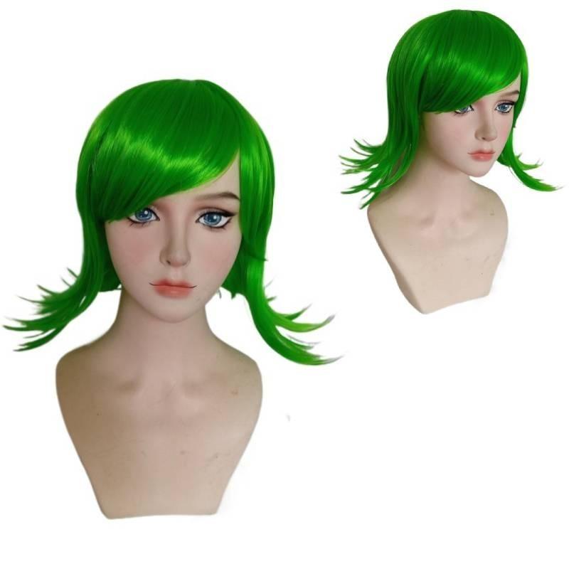 Superior Quality Inside Out Disgust Character Cosplay Wig Long Curly Synthetic Hair
