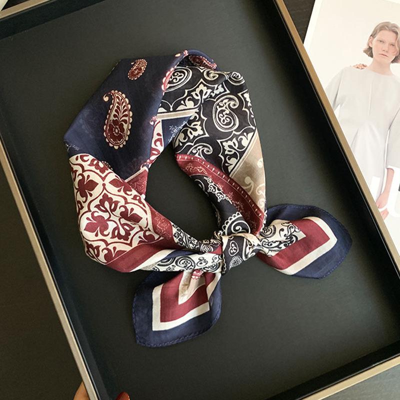

70% хлопок 30% шелк Шарф Женский Хиджаб Бандана Фуляр Женская Повязка на голову Пашмина Шарфы Эшарп Шаль Накидка Пашмина мода cotton silk 53x53cm
