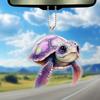 Colorful Acrylic Car Hanging Decor Cute Cartoon Style Home Decoration Accessories