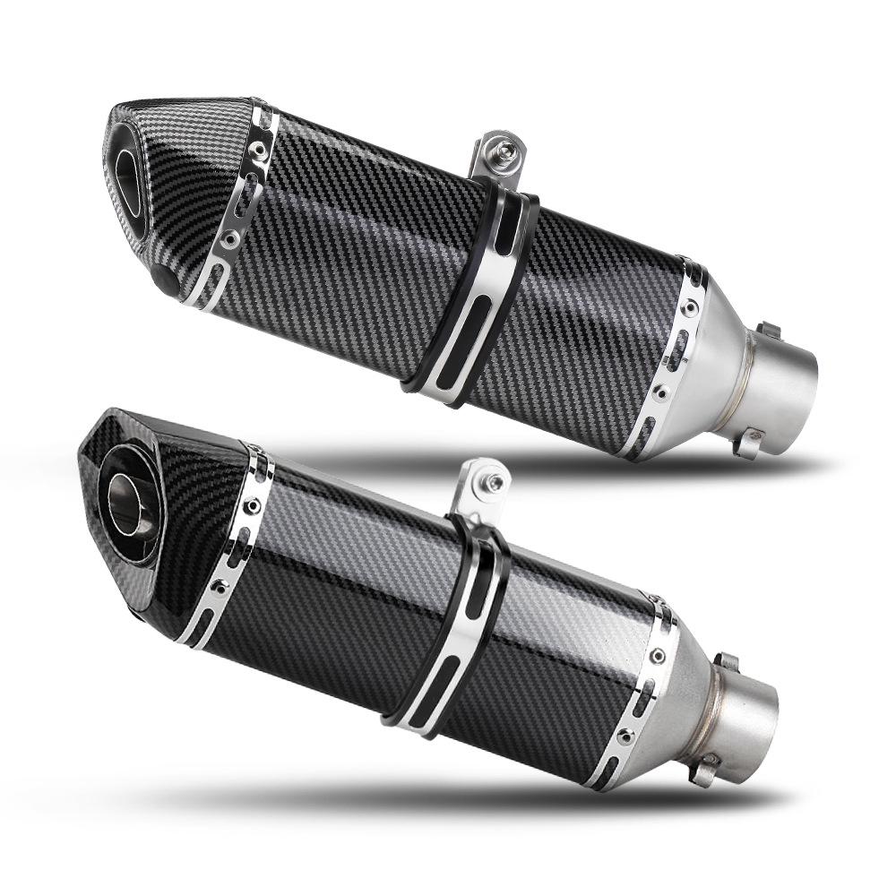 Carbon Fiber Hexagonal Exhaust Muffler Universal 51MM for CBR650 Sai 600 321R
