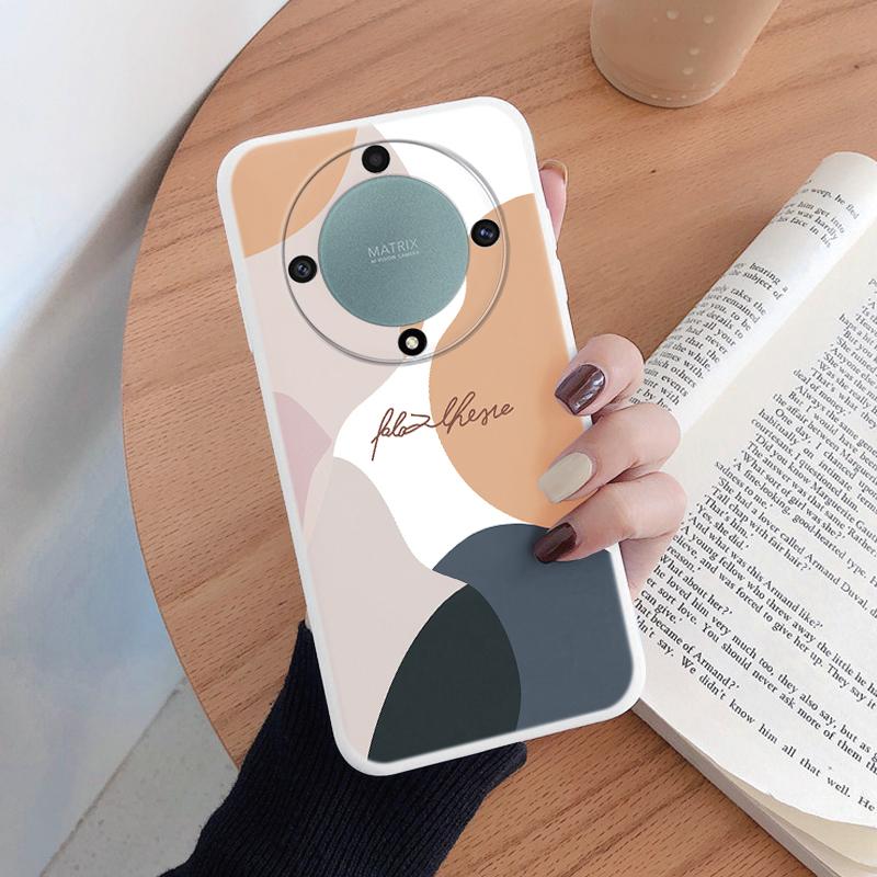 For Honor X9a X9b X9c Magic5 6 7 Lite 5G Case Fashion Leopard Print Back Cover Soft TPU Shockproof Funda Marble Texture Shell