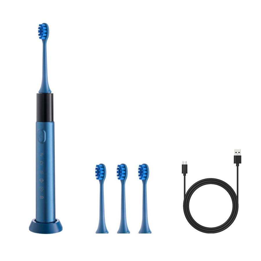 

Магнитная левитация звуковая электрическая зубная щетка с 5 режимами для глубокой чистки полости рта для взрослых пар синий