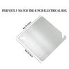 Modern Square Design Steel Cover Plate for 4 Square Inch Boxes Blank Metal Panel Suitable for Home & Office Decoration