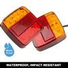 1/2pcs Rear Tail Lights Brake Stop Car Truck LED Rear 12V Lights Rear Lamp Waterproof Tailight Warning Parts for Trailer Caravan