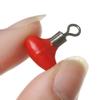10Pcs/Bag Cross-Line Swivels Slider Beads T Shape Pulley Slide Rig Connector Luminous Green Saltwater Fishing Terminal Tackle