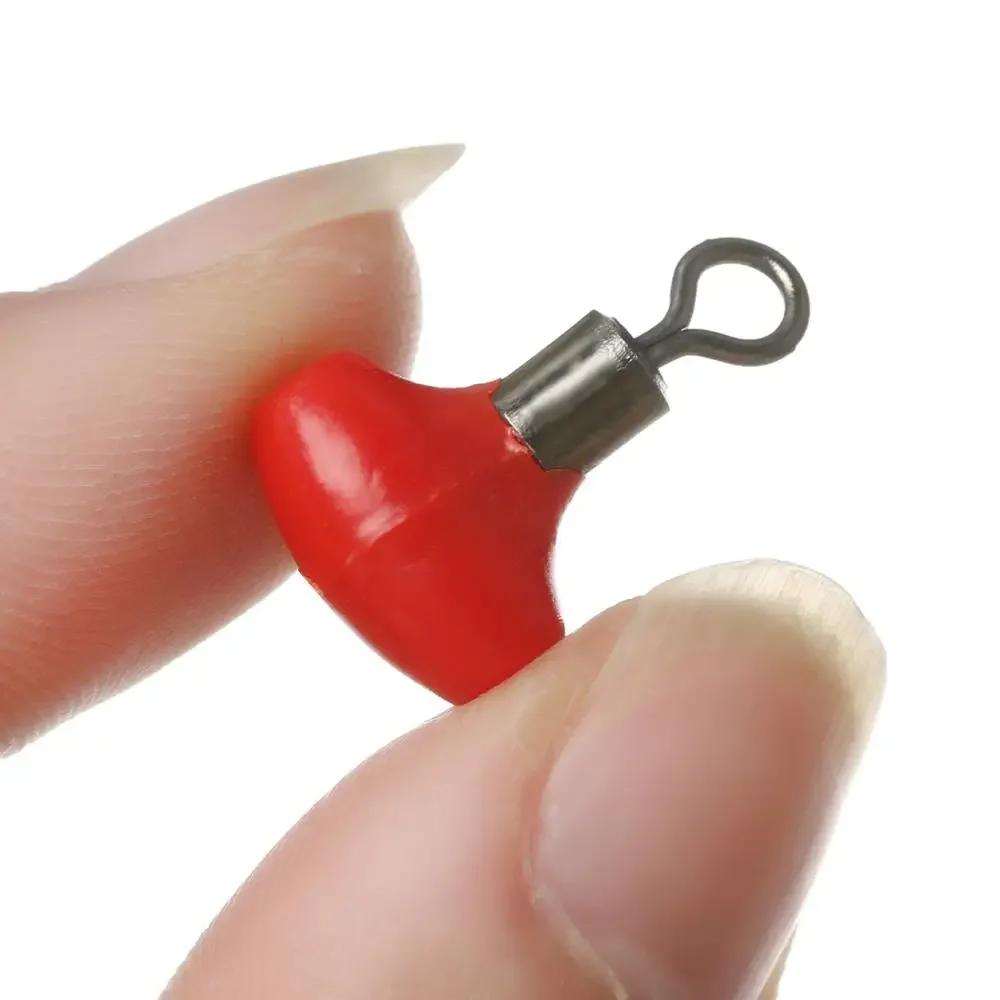 10Pcs/Bag Cross-Line Swivels Slider Beads T Shape Pulley Slide Rig Connector Luminous Green Saltwater Fishing Terminal Tackle