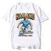 Haaland Tshirt Unisex High Quality Cotton Harajuku Streetwear Fashion Popular Soft T Shirt Short Sleeve Print TShirt Streetwear