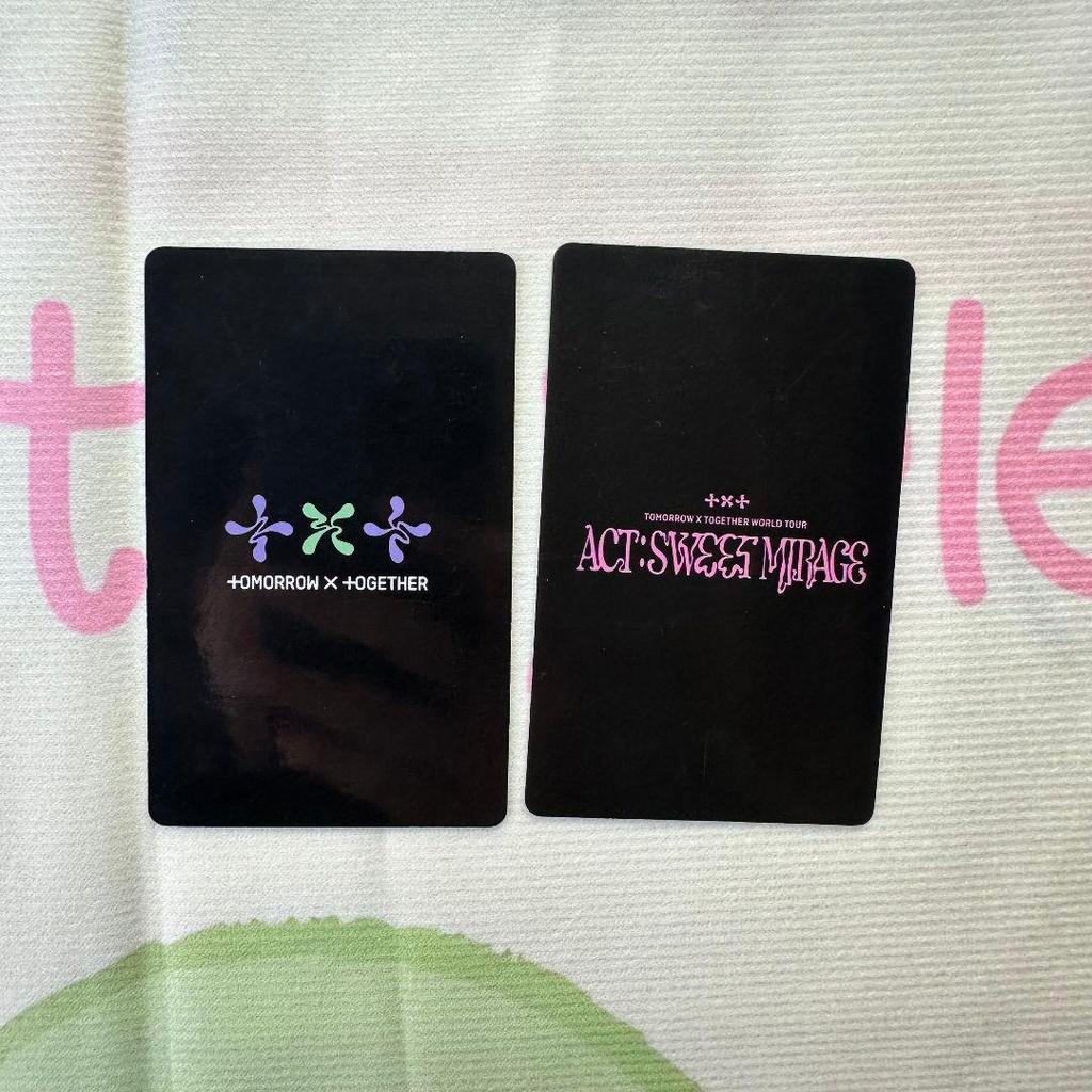 [USED] TXT SWEET 2-day limited edition Kyocera Soobin trading cards (2 cards)