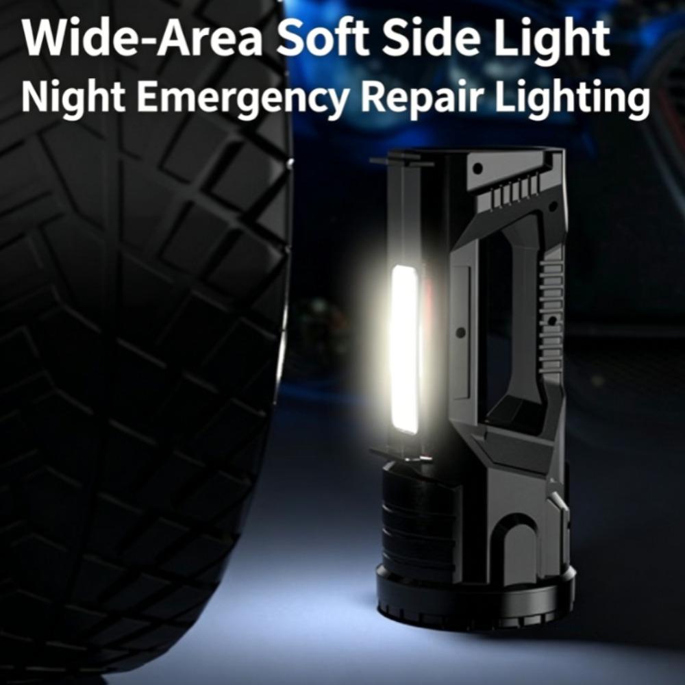 Powerful LED Searchlight Outdoor Multifunction USB Rechargeable Work Light LED Flashlight Long Range Camping Lantern