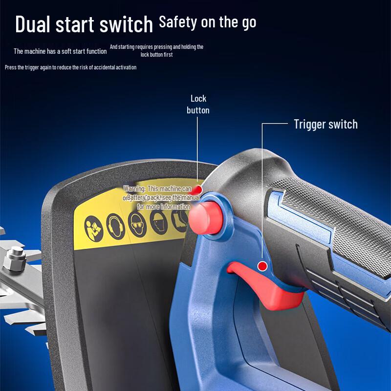 Dongcheng 20V Cordless Brushless Hedge Trimmer CN Plug (adapter Included)