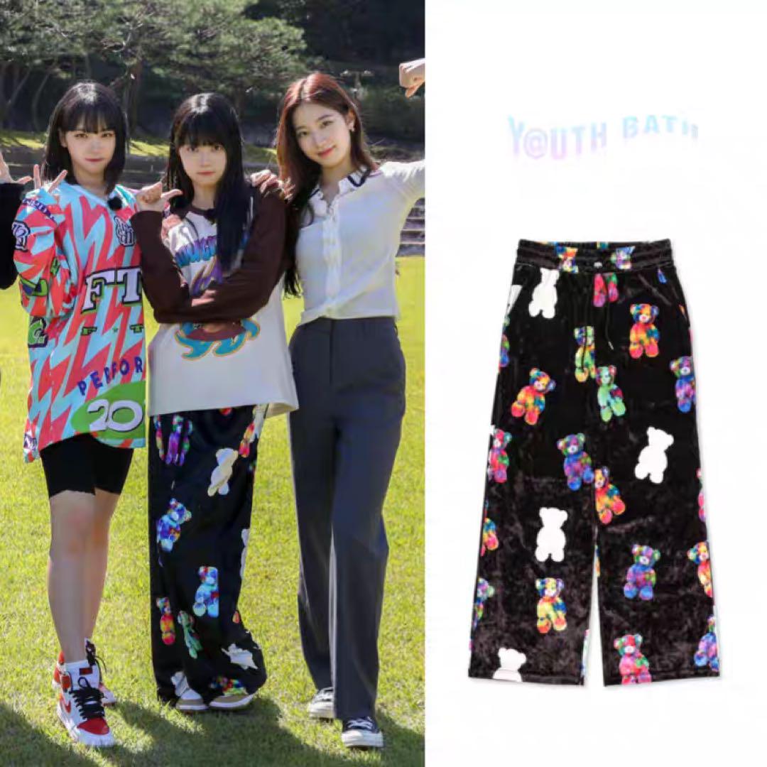 

[USED] ~Le Sserafim, worn by NCT~ Velvet graphic pants