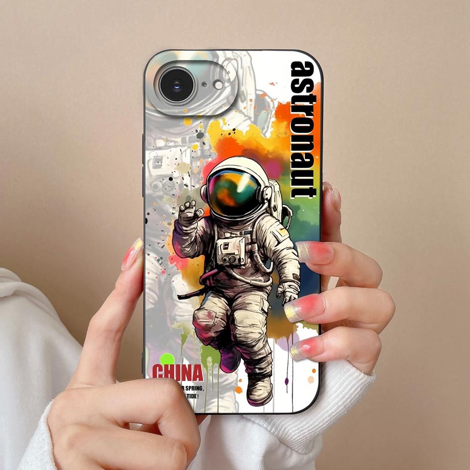 Cute Lucky Girl Phone Case For Apple iPhone 16e Soft Liquid Silicone High Quality Anti Drop Durable Anti Slip Protective Shell For Apple Bumper Covers