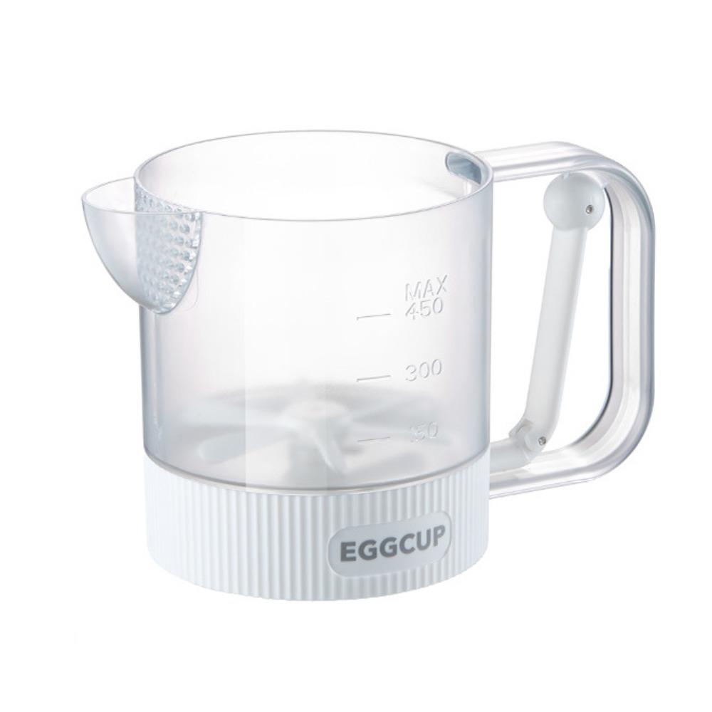 Clear Scale Egg Mixing Cup Semi-Automatic Kitchen Stirring Bottle Egg Beating Cup  Baking Tool