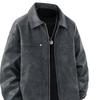 ROMON Men's Spring Autumn Casual Faux Leather Jacket