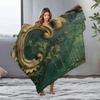 Vintage Floral Damask Throw Blanket Sofa Bedding Couch Cover Decorative Throw Blanket for Living Room Bedroom Hotel
