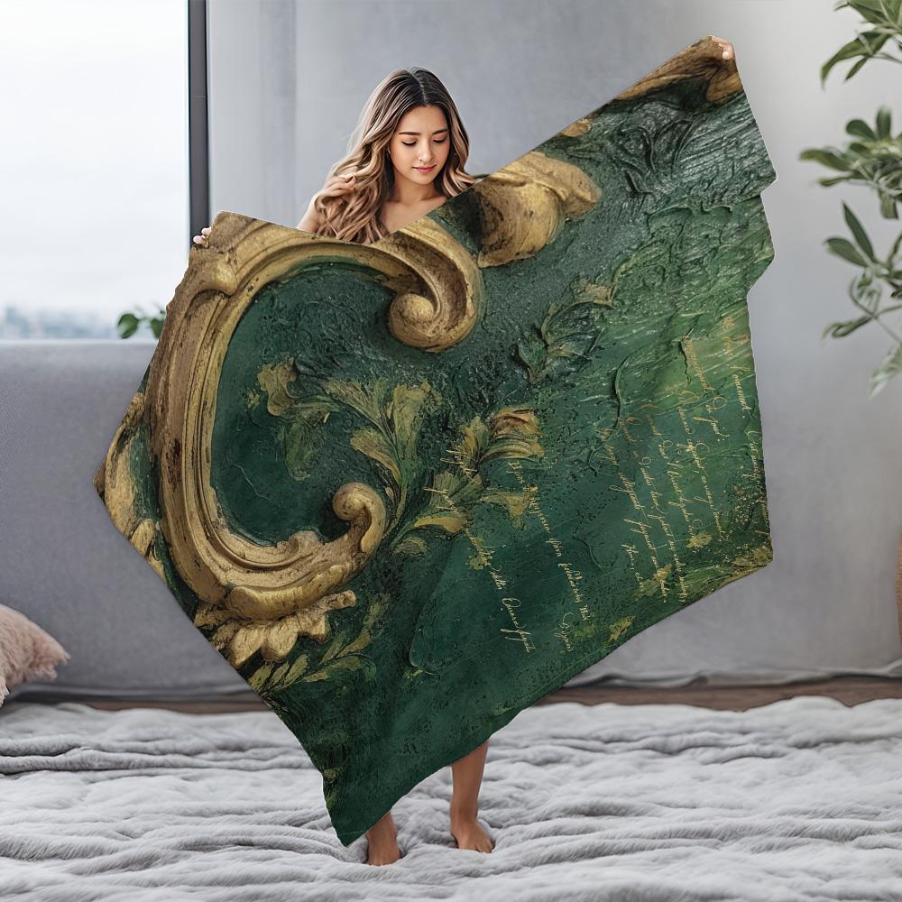 Vintage Floral Damask Throw Blanket Sofa Bedding Couch Cover Decorative Throw Blanket for Living Room Bedroom Hotel