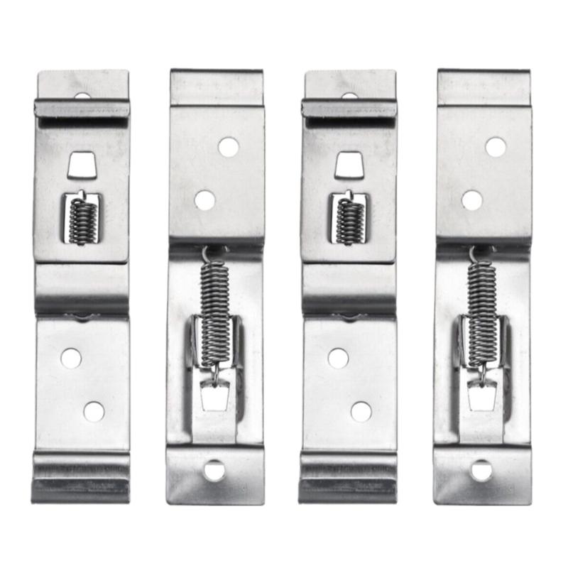 4pcs Adjust License Bracket Set Secure Number Mounts Set Trailer Number Plate Stand Quick Fixing for Trailers Caravans