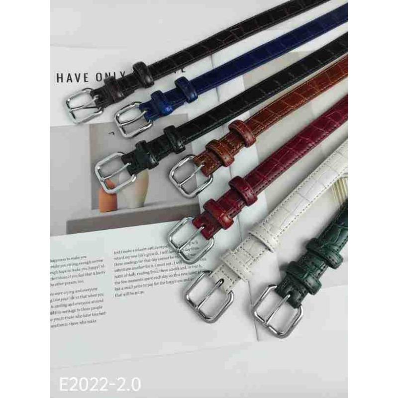 Women's Belt Women's Leather Thin Belt Fashion Versatile Casual Decoration Small Belt Belt