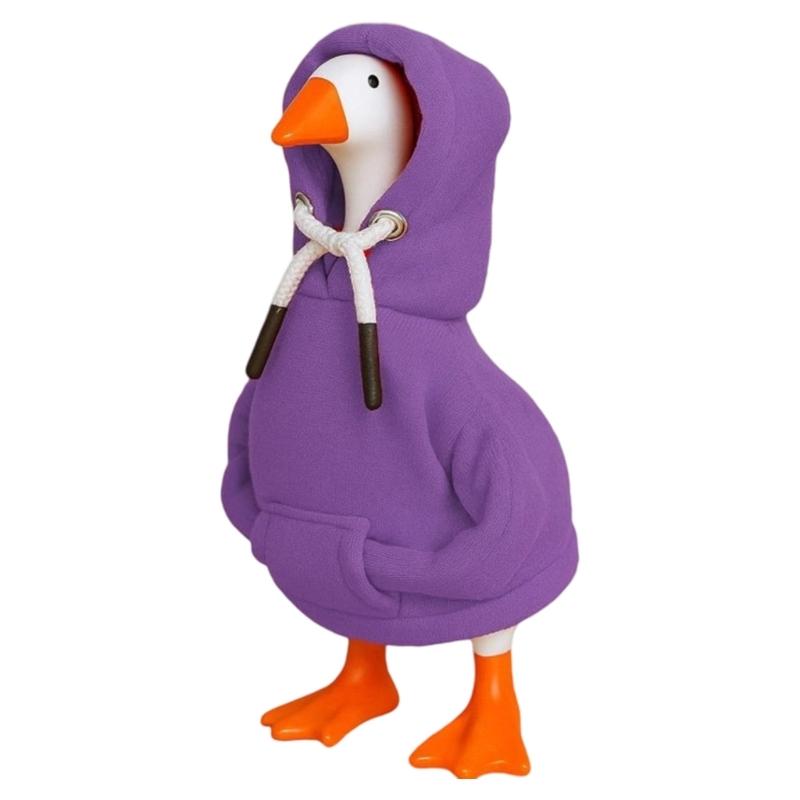  Porch Gooses Outfits Yard Gooses Statue Clothes for Patio Lawn Garden Decoration