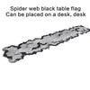 Spooky Bat Cobweb Black Table Runner for  Party Decoration, Polyester Fabric Cobweb Table Runner Cover