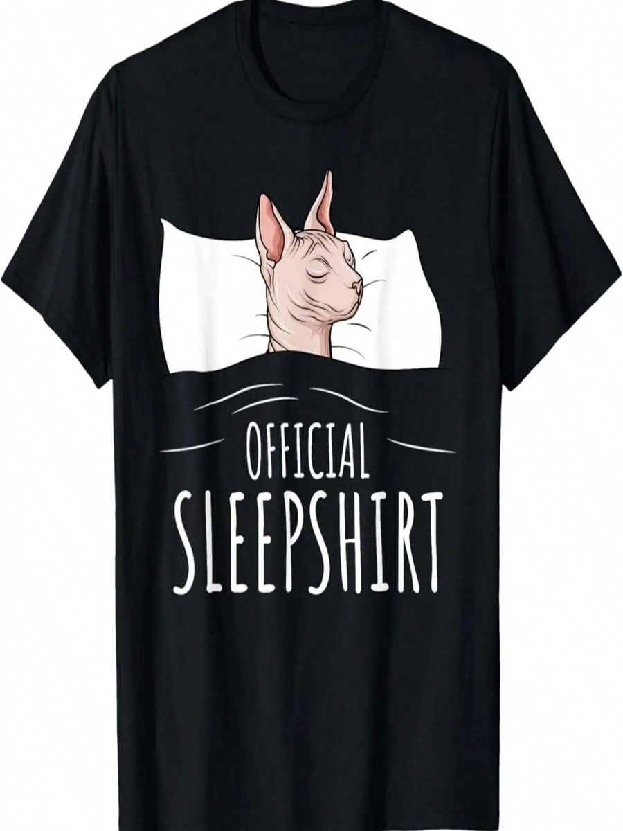 Sphynx Cat Sphinx Hairless Cat Official Sleepshirt T-Shirt S