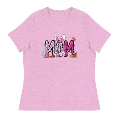 

Mom Bunny easter Women s Relaxed T-Shirt M