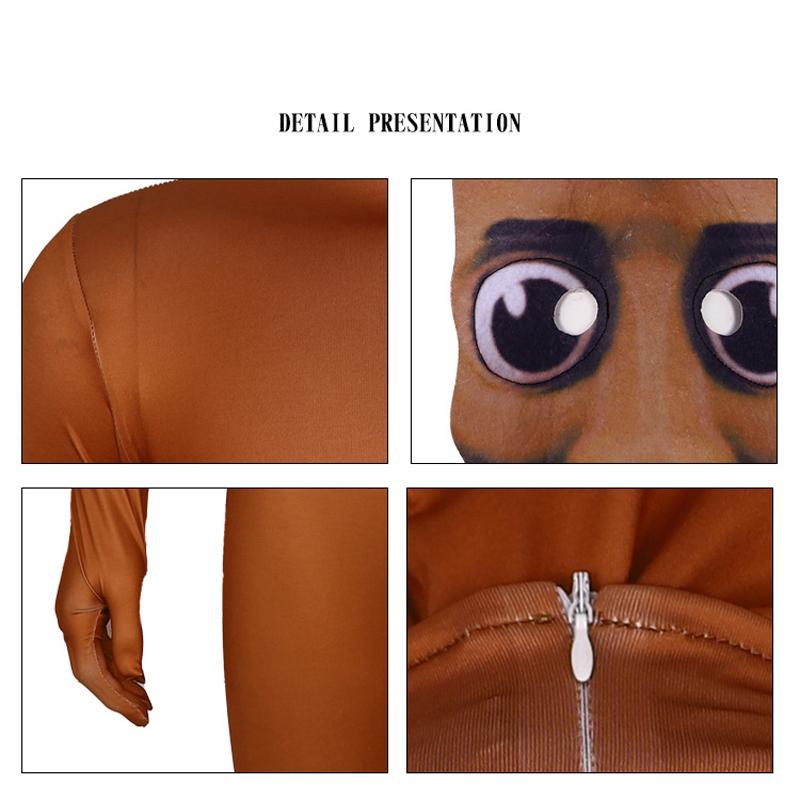 New Tung TungTung Sahur Adult Cosplay For Children Cartoon Jumpsuit Bodysuit Italian Brain Costumes Party Italian Brainrot Gifts