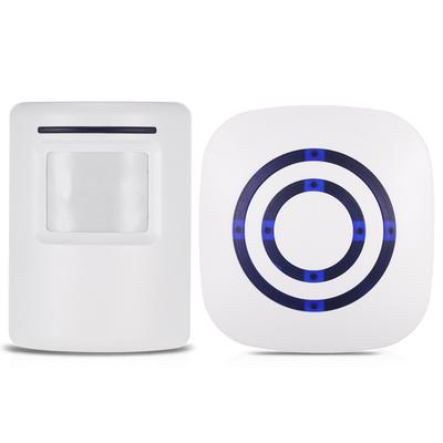Wireless PIR Motion Sensor Doorbell 38 Chimes Volume Adjustment Long Transmission Range for Shops, Hotels,Offices,Factories,Homes