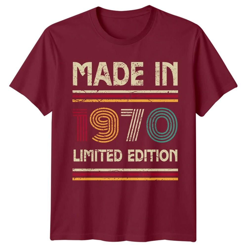 Made In 1970 Unisexs T Shirt 56th Birthday Gift Vintage Fiftysix Year Old B