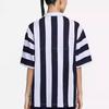 Nike Color-Block Striped Loose-Fit Sports Polo Shirt Women Tops Black FQ0701-121