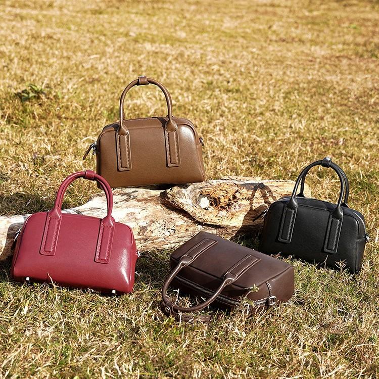 Vintage Commuter Cowhide Bag Versatile Handbag Niche Textured Shoulder Crossbody Bag Genuine Leather Urban Minimalist Pillow Bag