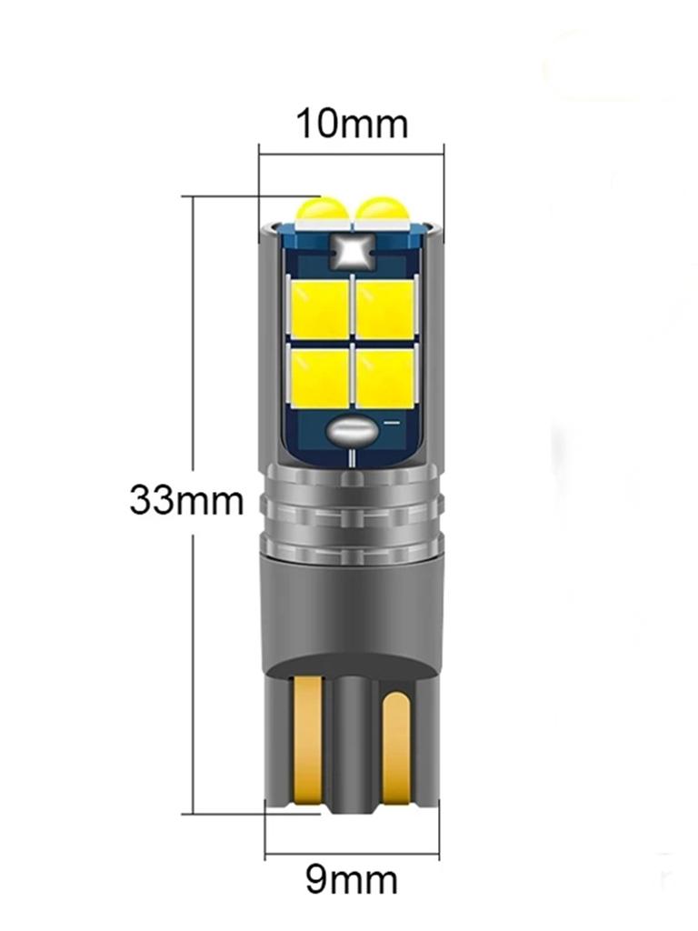 2/10Pcs T10 W5W 6SMD 3030 Super Bright LED Canbus No Error Car Interior Reading Dome Lights Auto Parking Lamp Wedg