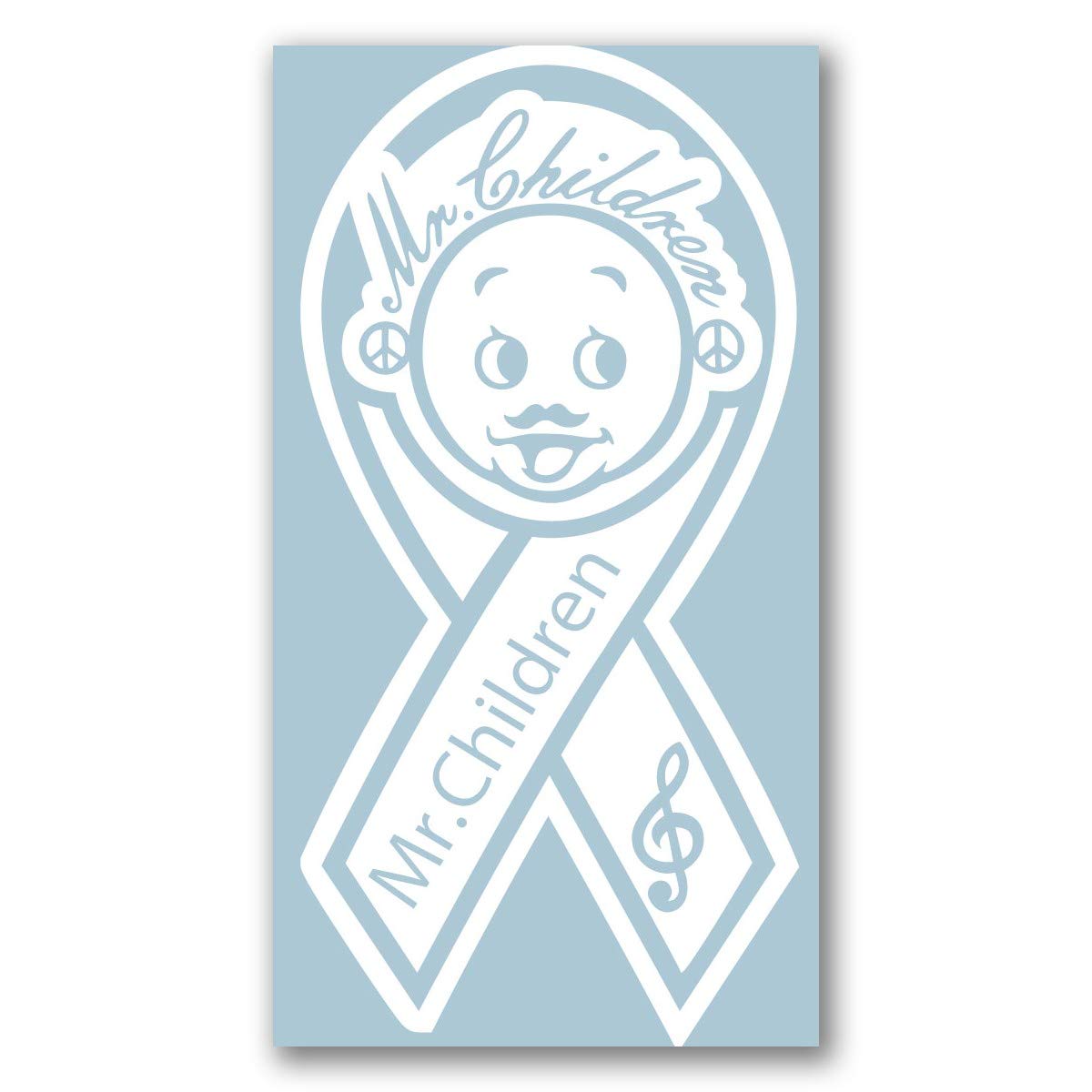 

Дети Белая Лента Размер с Оставшимся Изображением Г-н. Наклейка, M, 025W, белый