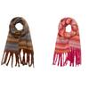 Imitation Cashmere Mohair Scarf Women's Winter Thickened Warm Scarf Versatile Shawl Girls Atmosphere Scarf