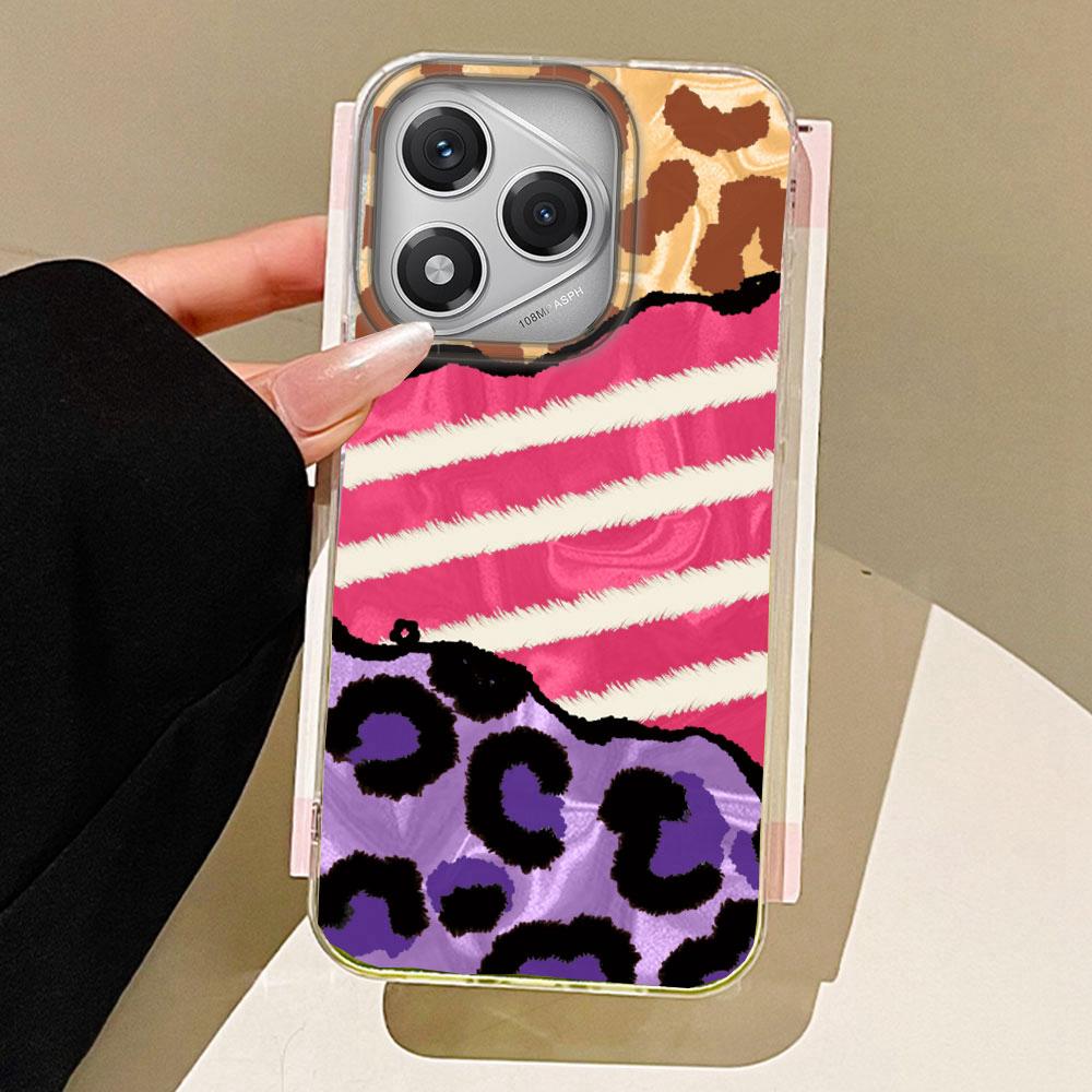 

Чехлы для телефонов с леопардовым принтом и текстурой «водная волна» для Honor 400 200 Pro Magic 6 7 5 Lite X9a X9c X9b X8a X8b X8c Shell Силиконовая накладка Honor 200 Smart белый