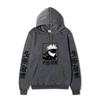 Men Women Fleece Hoodie Gojo Manga Art Two Sleeve Vertical Japanese Characters Casual Anime Hooded Sweatshirt