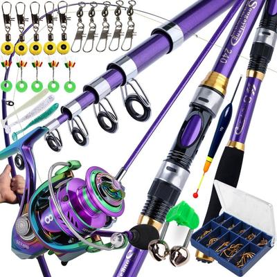 SOUGAYILANG Set canna da pesca 1,8 m-3,3 m 7/8/9 Canna da pesca serie 4000 5.2:1 set di mulinelli da pesca con rapporto di trasmissione