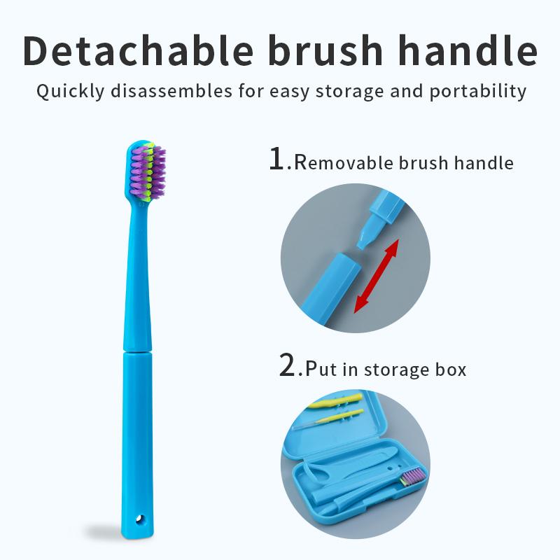 1box Dental Oral Cleaning Care Kits Portable Daily Travelling Orthodontic Care Interdental Brush Tongue Scraper 2028