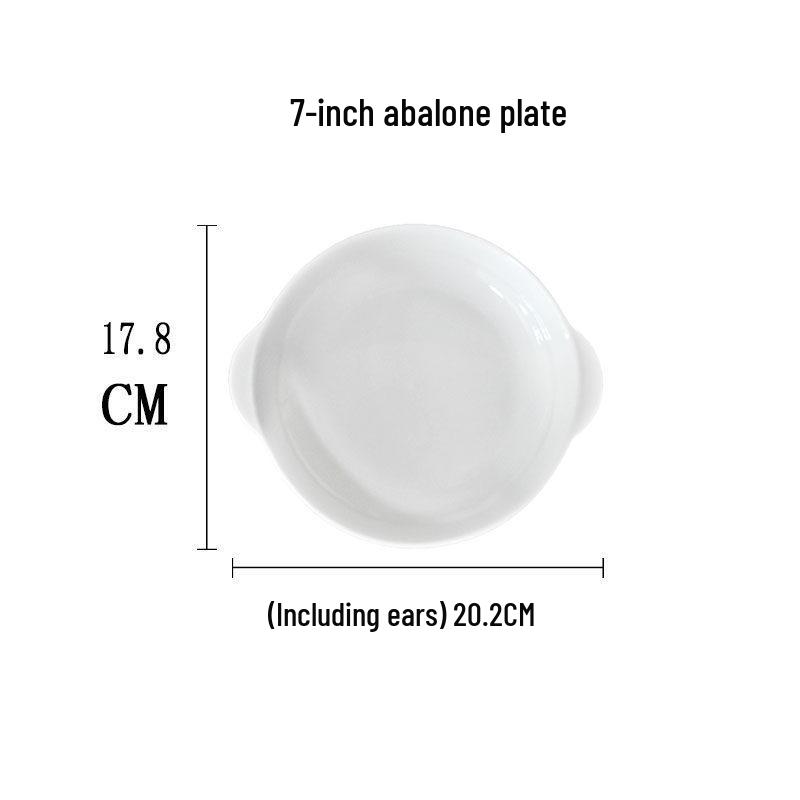 

Elegant Ceramic Two-Handle Abalone Plate for Soup, Rice, or Steamed Egg Default