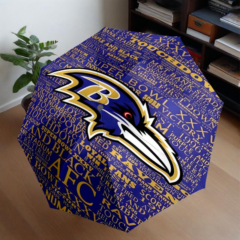 Baltimore Logo Art Umbrella 8-Frame for Travel, Camping, Casual Lightweight Portable Umbrella, Essential for Every Family Holidays Gift