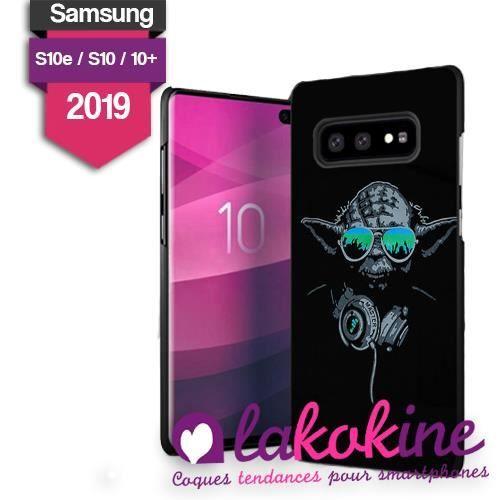 Coque Samsung Galaxie S10 StarWars Yoda Swag Back I'll be