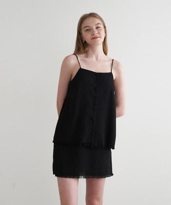 ADAUL Summer Tweed Sleeveless - Black