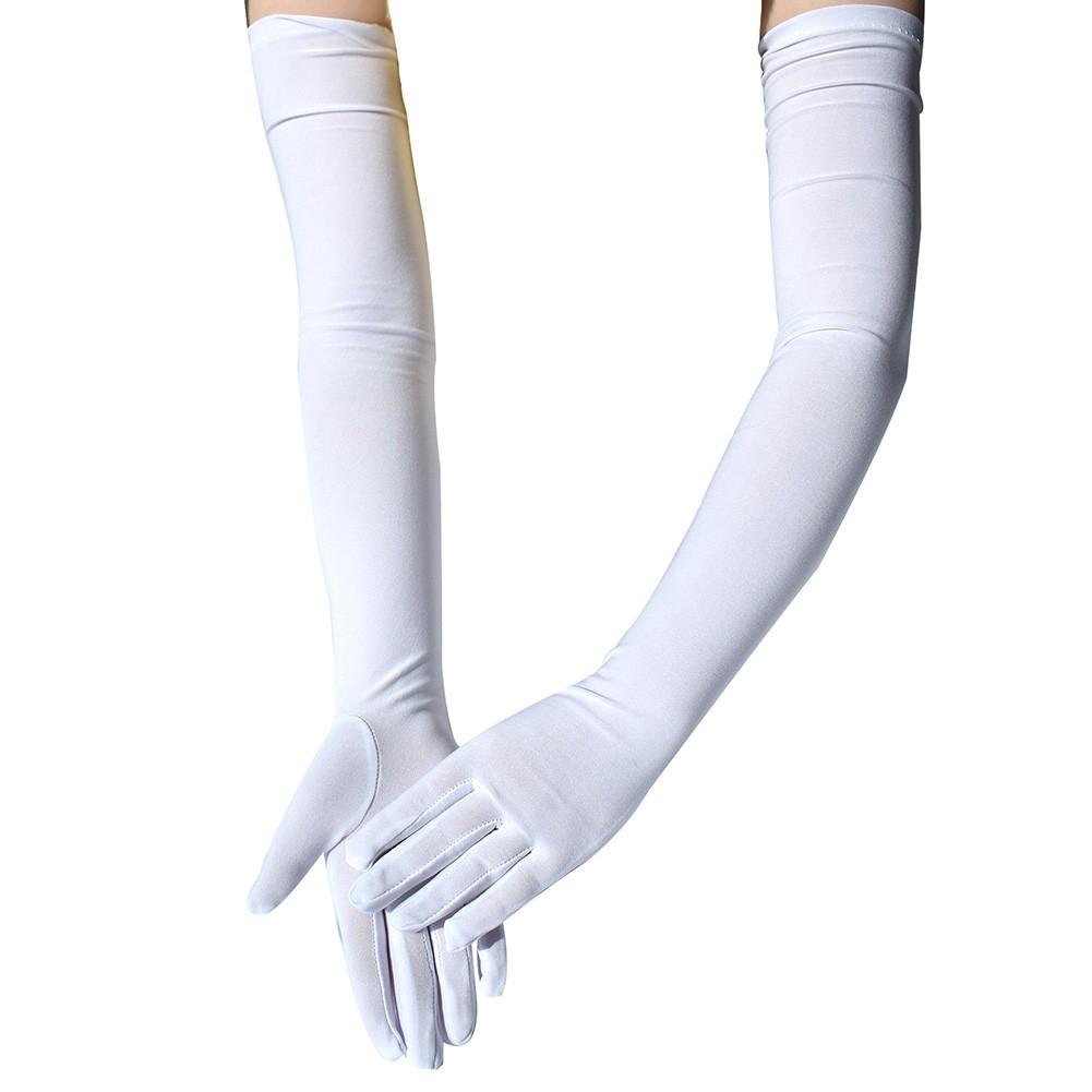 Tanzhandschuhe 57 cm lang mit effektivem Sonnenschutz-Design