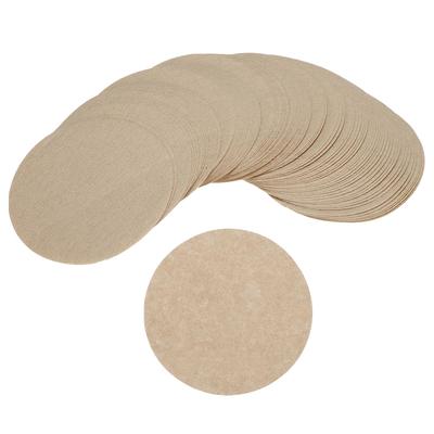 PATIKIL Einweg-Runde Braune Papierfilter für Mokka-Kanne, 2,28 Zoll Außendurchmesser, Espressokocher, Café, Bürogebrauch, 300er-Pack