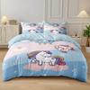 Anime Rainbow Unicorn Beding Set Unicorn Soft with Soft Fabric Duvet Cover Plus Pilowcases Unfiled Single Double Bed Girl Gift