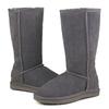 Osland Classic Snow Long Cowhide 25cm Women's Boots, Boots, Leather, Gray,
