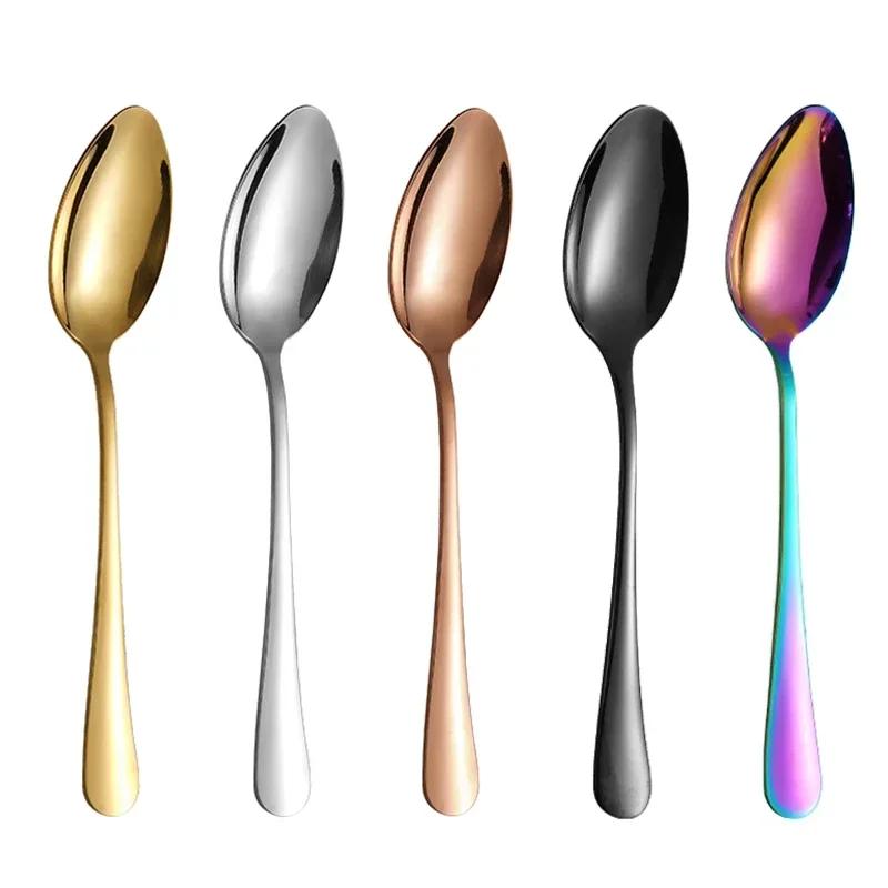 304 Edelstahl Gewürzlöffel Kaffeelöffel Eis Dessertlöffel Mini Rührlöffel Küchenzubehör Geschenk